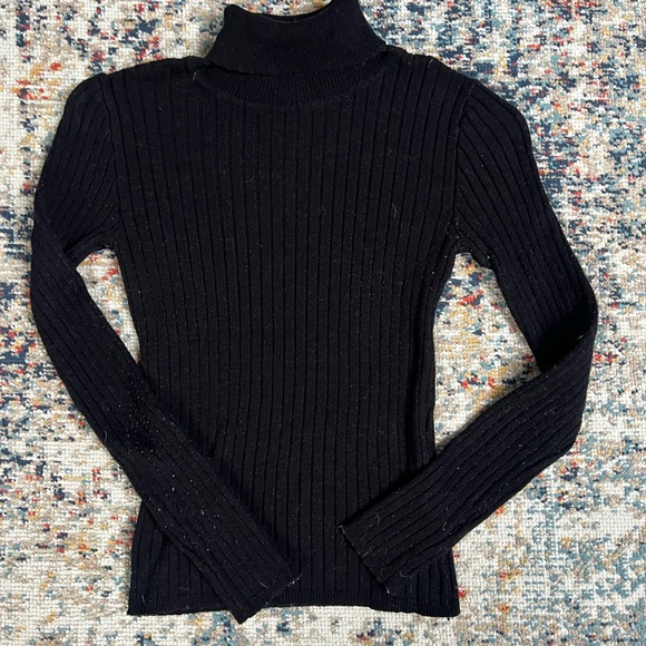 Primark girls turtleneck - Black and Light Biege - Picture 8 of 10